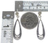 Turquoise Jewelry Authentic Sterling Silver Post Dangle Earrings AX96000
